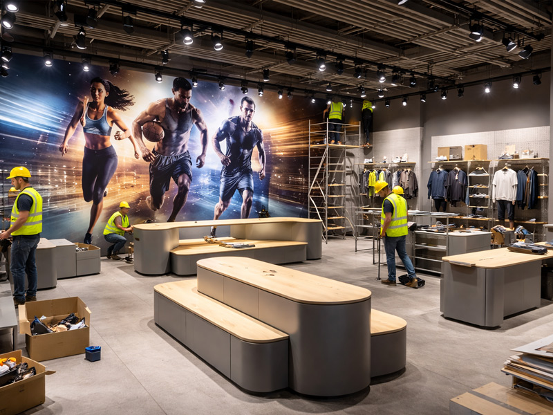 Allestimento concept store premium con arredi personalizzati